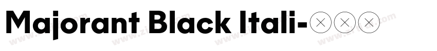Majorant Black Itali字体转换